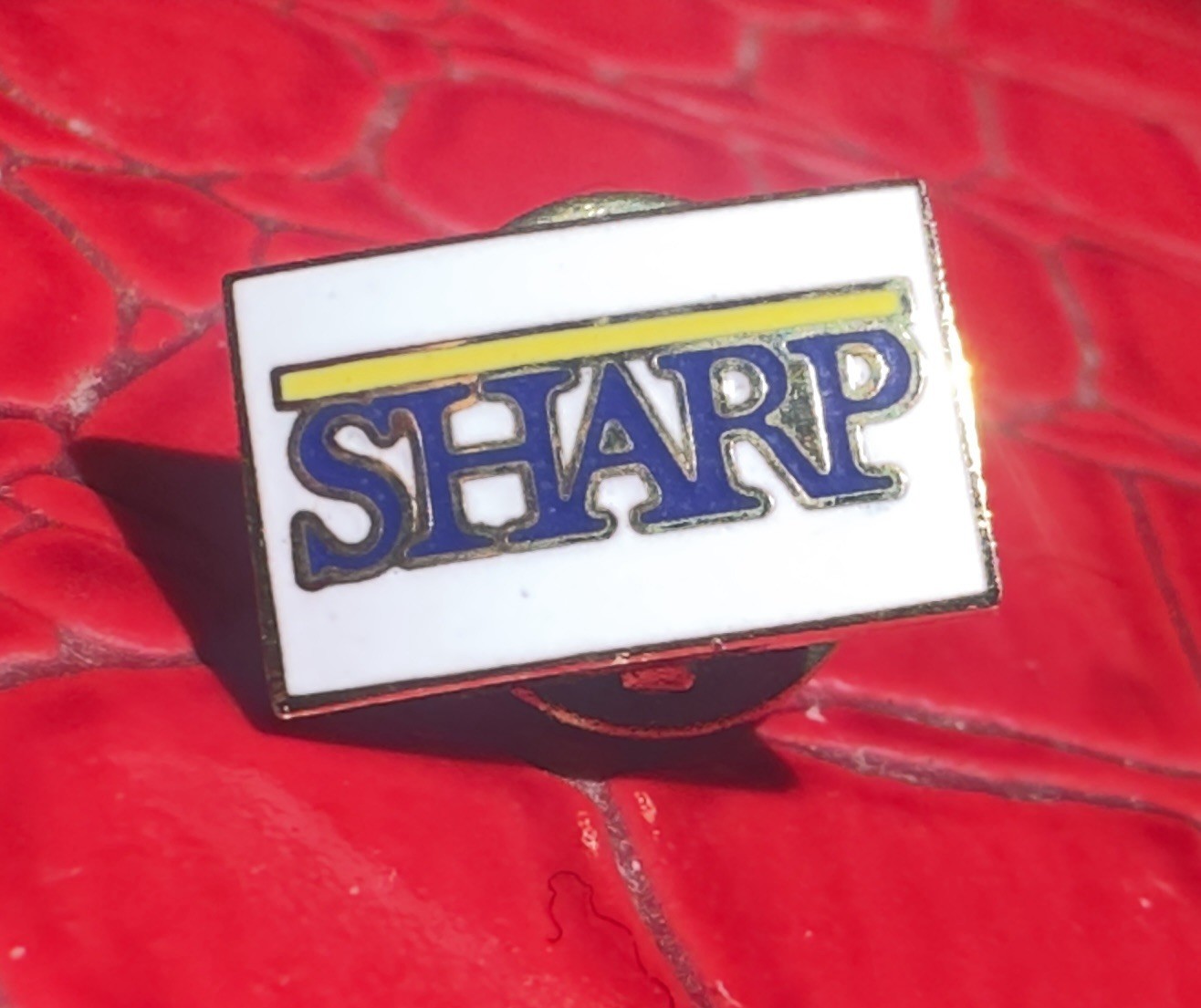 Vintage Sharp Memorial Hospital Enamel Pin Back Engraved Nursing *RARE* 🏥
