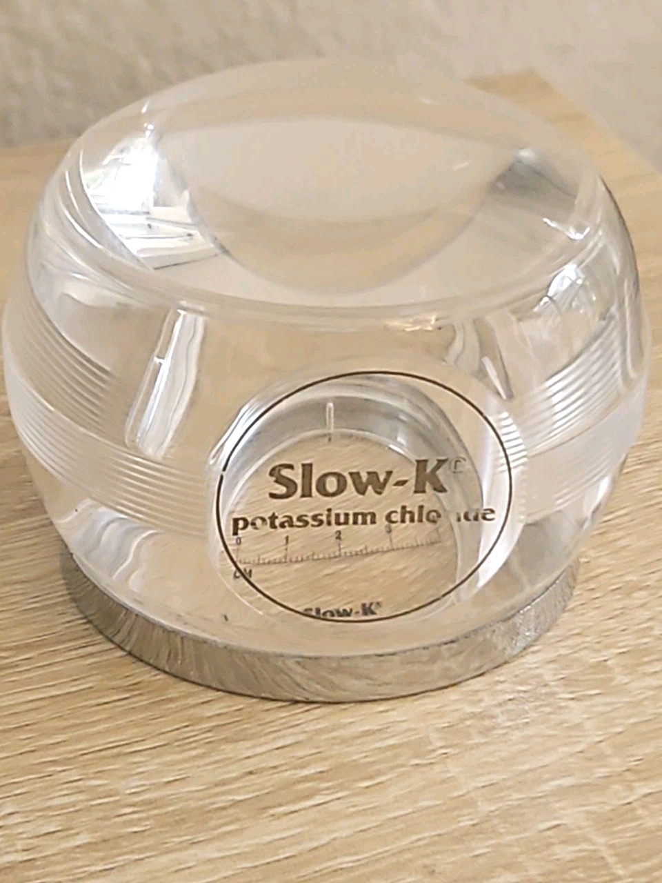 Paperweight Magnifying Globe Slow-K Potassium Chloride Advertise Drug Rep Promo