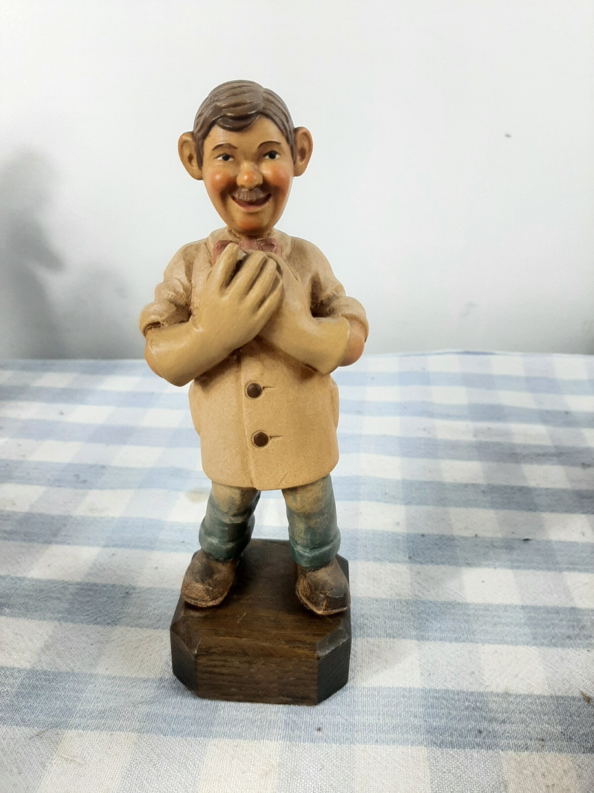 Vintage Anri Toriart Gynecologist Medical Doctor Folk Art Carved Wood Italy