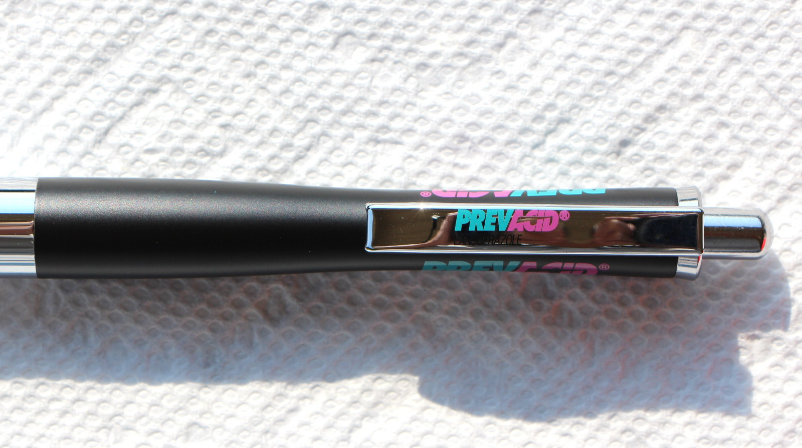 Pharmaceutical { PREVACID } Heavy Metal Beautiful Black on Chrome 2 Pens