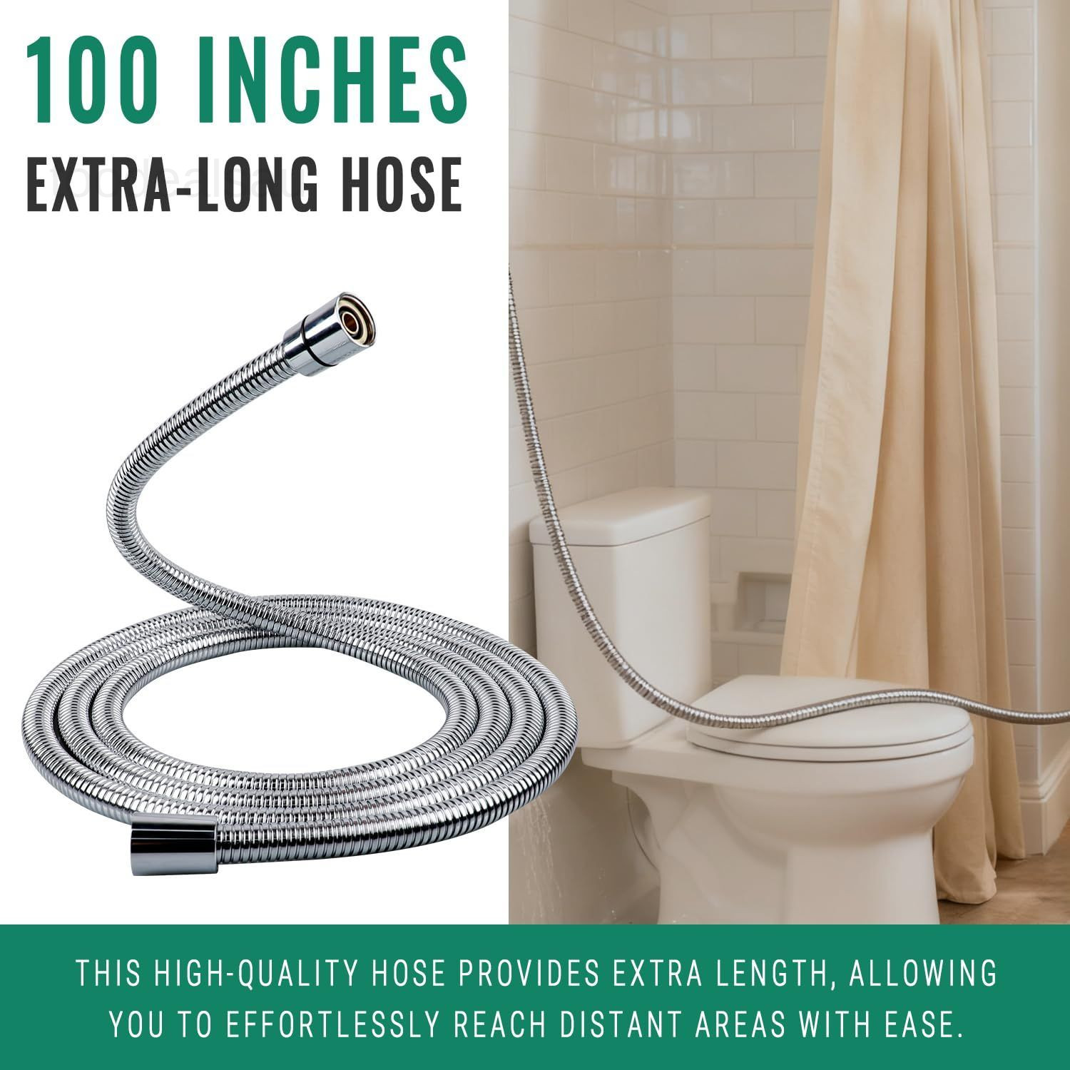 Shower Enema System with Water Control Valve and Polished Chrome，matte Black