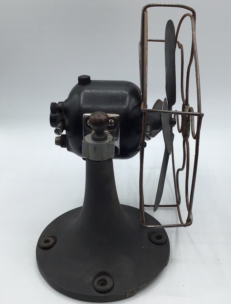 1920’s Ritter vintage compact metal dental fan (9.5″ x 5.5″ x 9.25″ – 4″ blades)