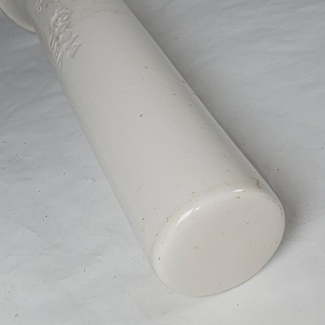 VTG Large Coors USA Heavy White Porcelain #15 Pestle 7 3/4″ long 2 1/4″ diameter