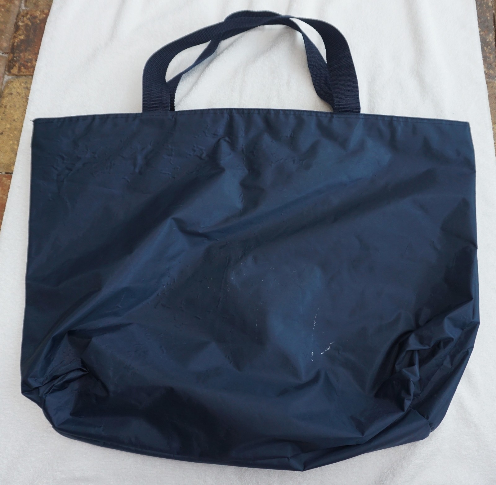 VTG Synthroid Tabs Tote Bag w/Zipper Handles & Pocket Drug Rep Promo 24″ x 24″
