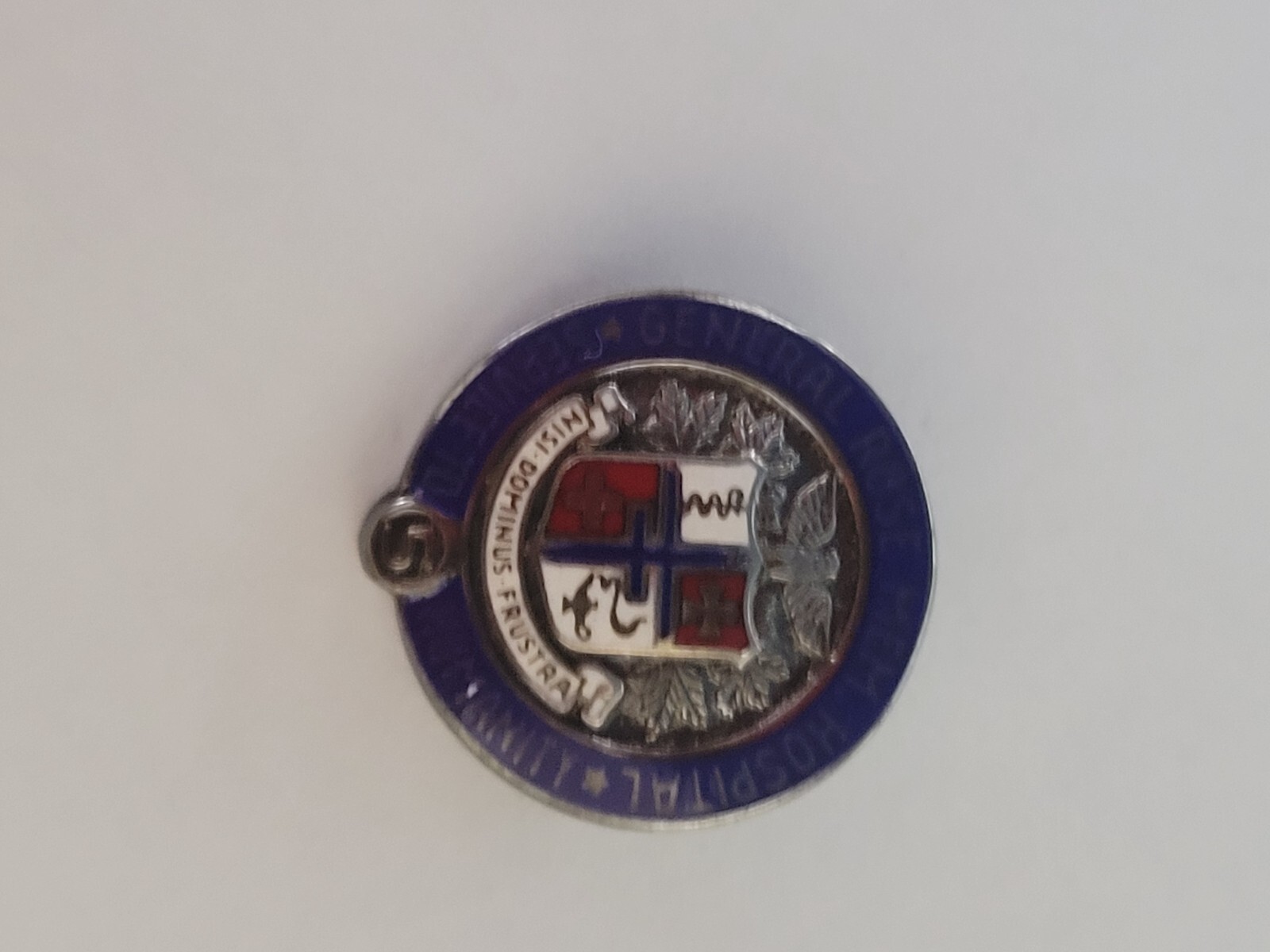 Vintage Sterling Silver General Rose Memorial Hospital Colorado Pin Pinback