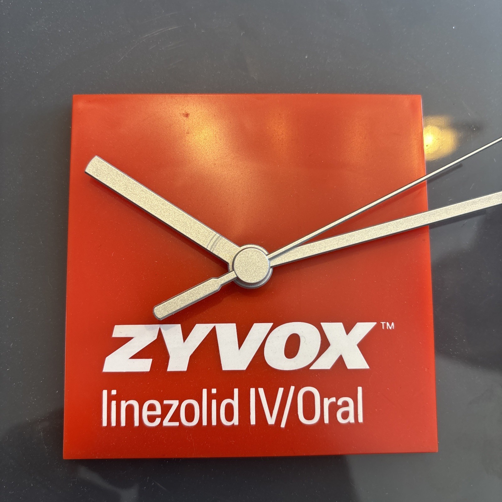 Zyvox Linezolid IV/Oral Pharmaceutical Drug Rep Promo Wall Clock PARTS AS IS