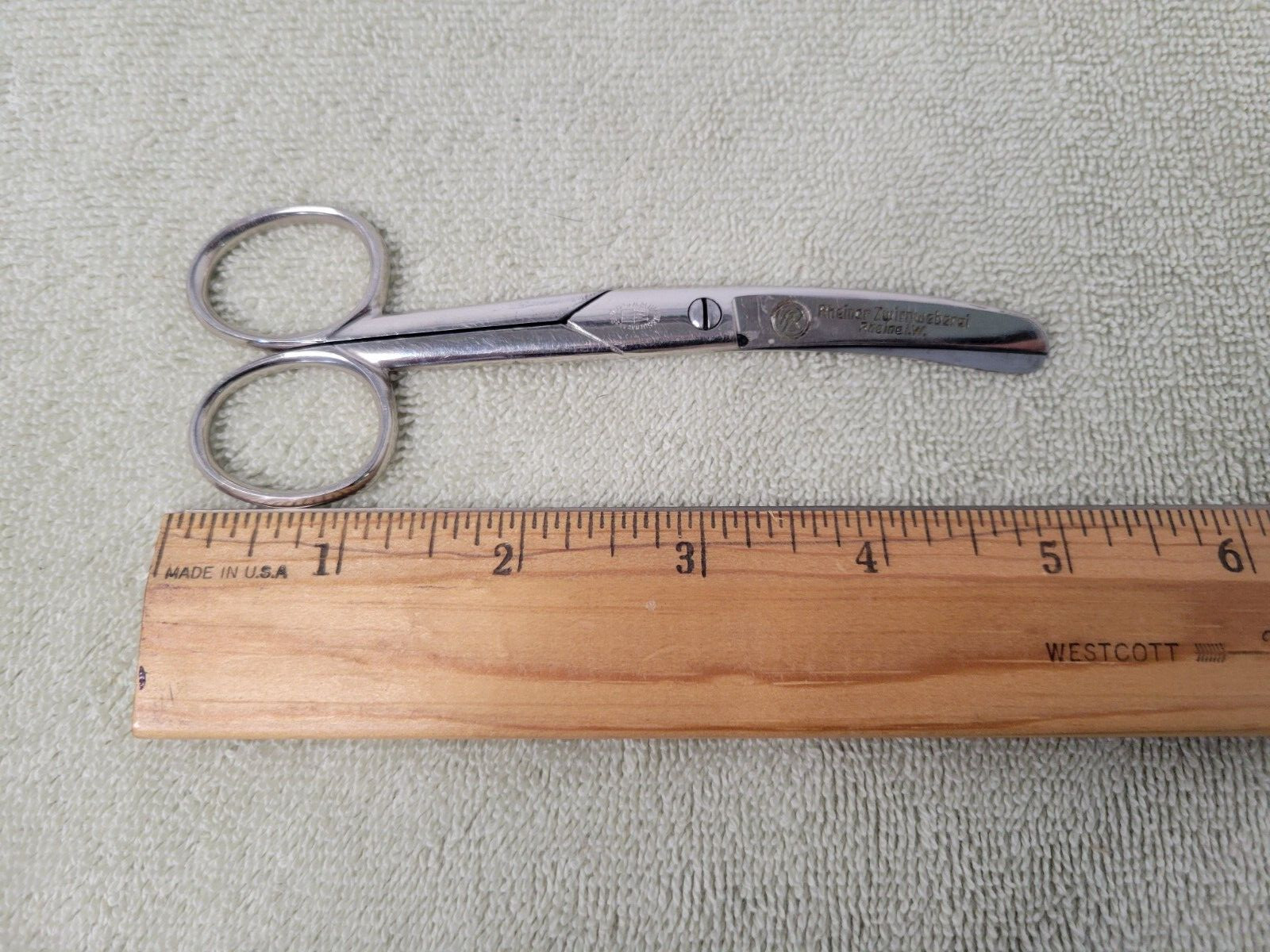 Vintage J.A. Schmidt & Soehne Medical Scissors w/ Curved Blades Solingen Germany