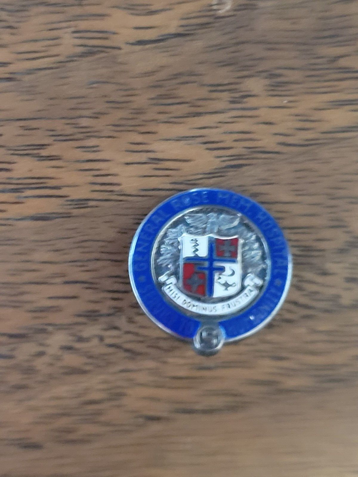 Vintage Sterling Silver General Rose Memorial Hospital Colorado Pin Pinback