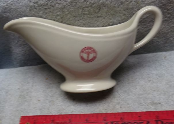 ** Vintage – STERLING CHINA (USA made) – US ARMY Medical Dept – GRAVY BOAT **