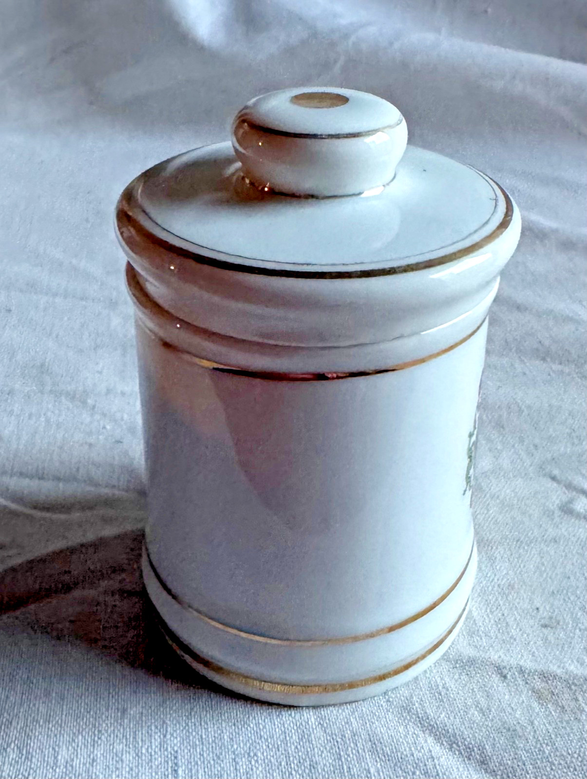 Vintage Circa 1930’s Chase Porcelain Apothecary Jar – Aspirin – Made In Japan