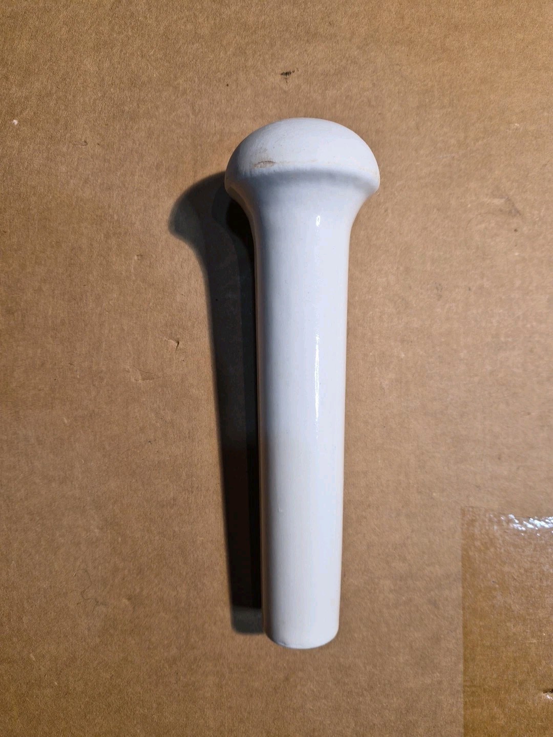 Coors USA Pestle 8″L X 2-1/4″ Dia Head White Unglazed Porcelain, 0 .9lbs, NOS.