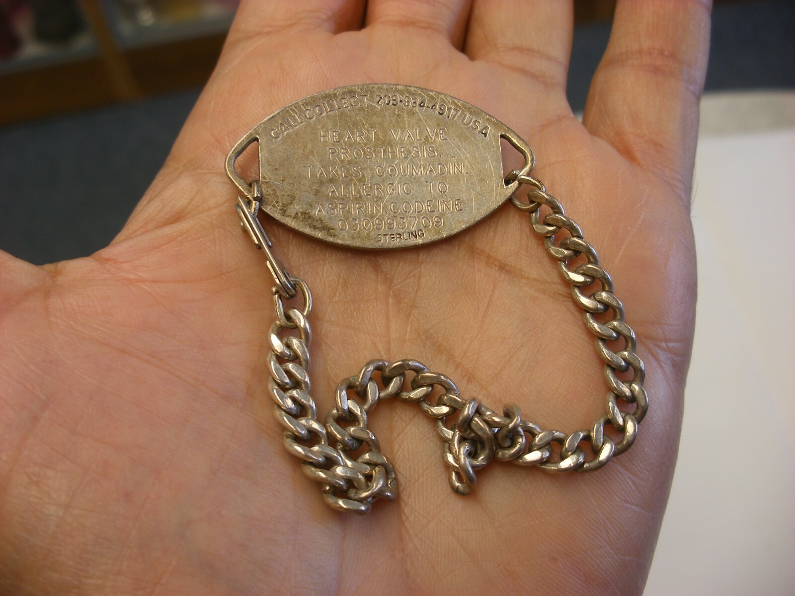 Vintage Medical – Medic Alert Sterling Silver Bracelet