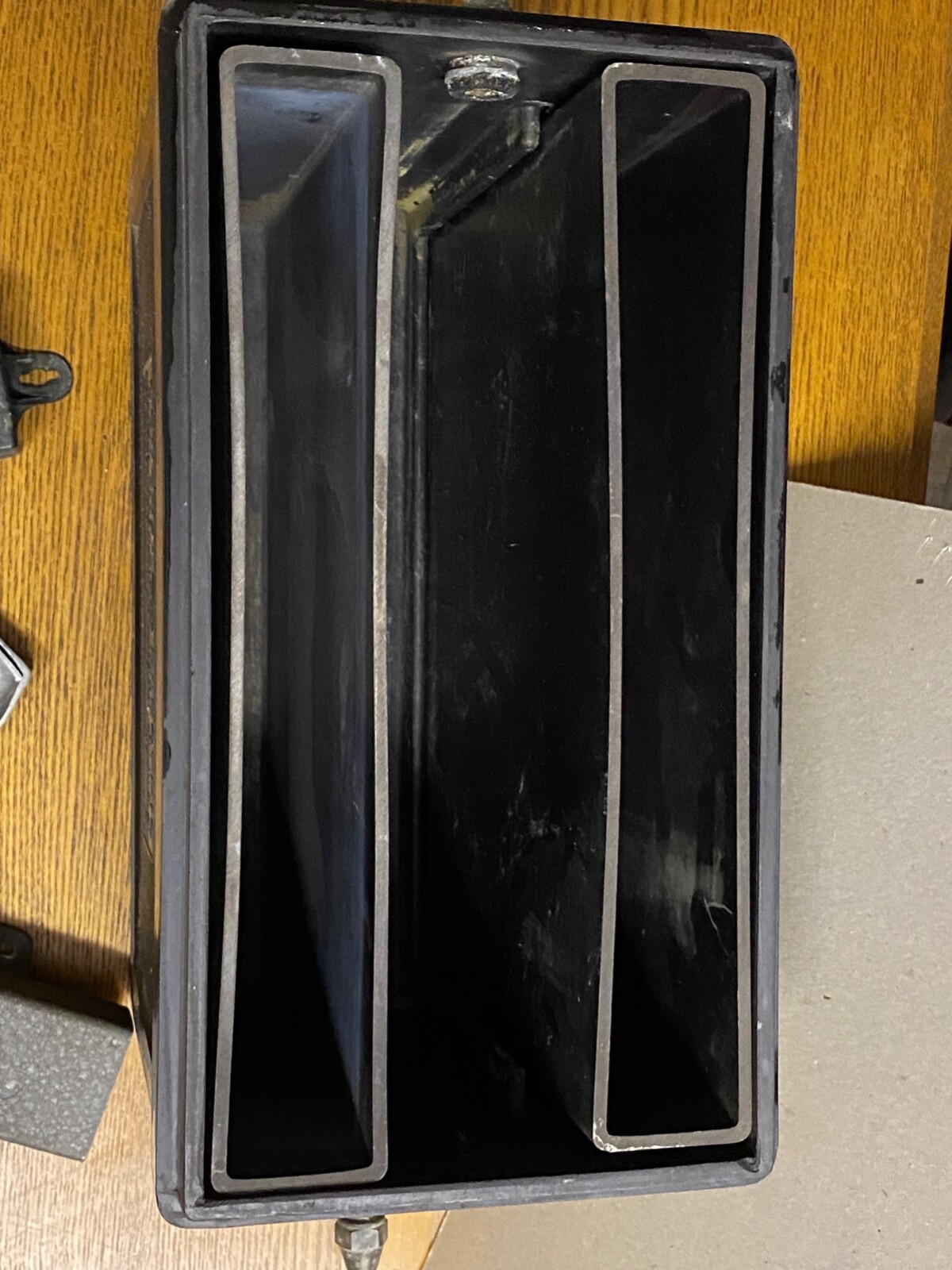 Vintage GE IMPERMO Bakelite Dental X-Ray Box w/X-Ray Safe/Film Disp /Therm- MD23