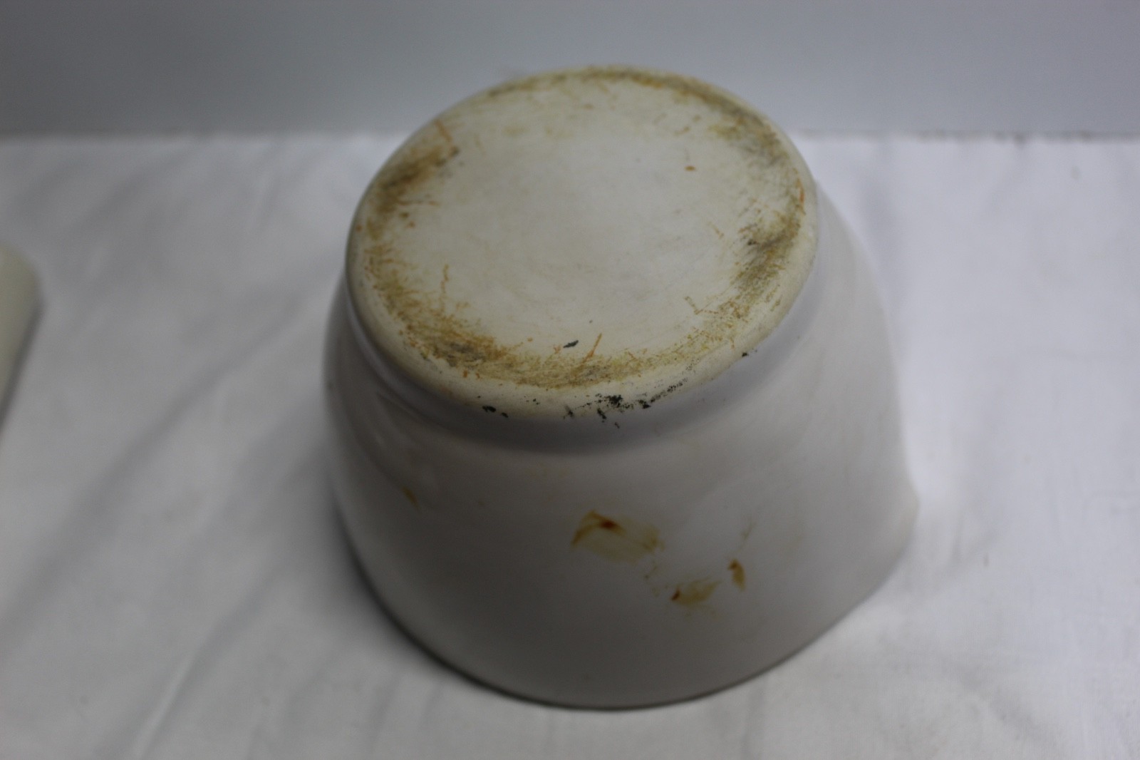 Vintage Large White Coors USA Porcelain Mortar Pestle Set 520-2