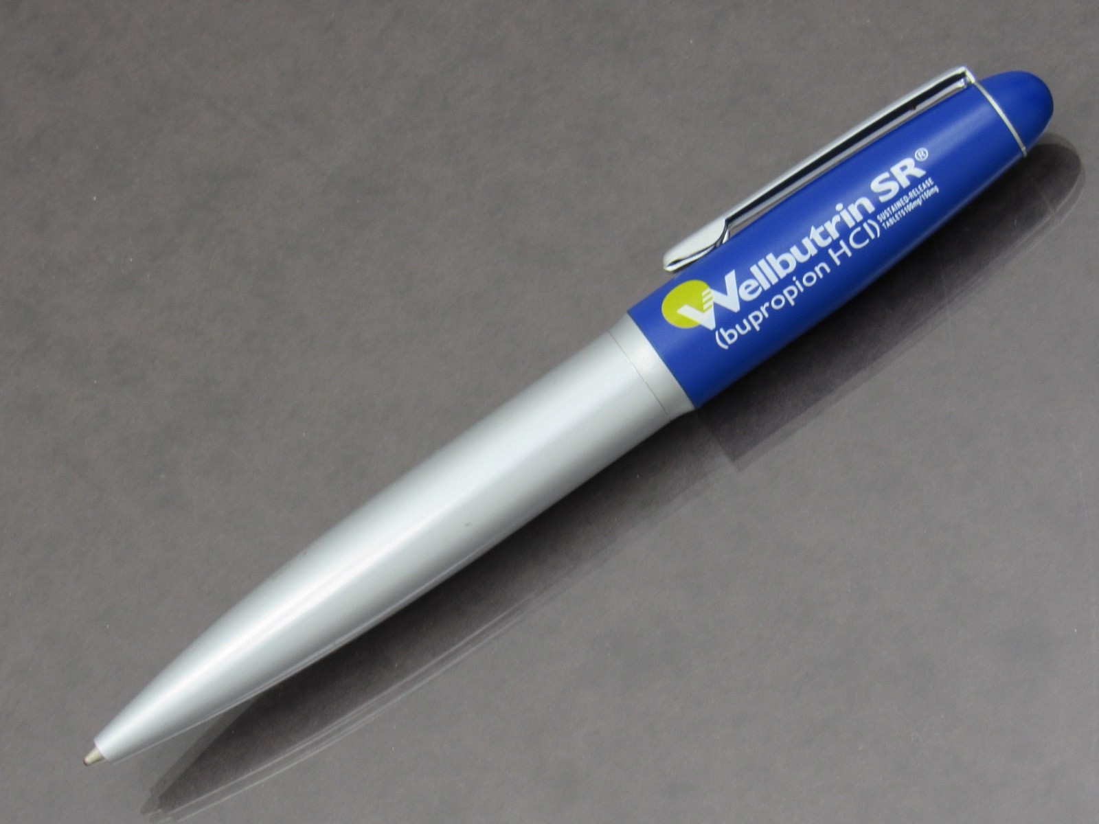 Welbutrin SR Heavy Metal PEN Drug Rep Pharmaceutical Promo Medical Advertising
