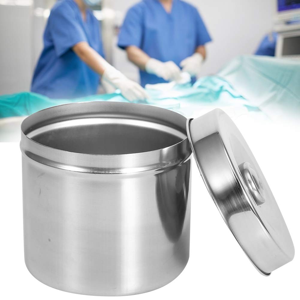 Stainless Steel Ointment Jar for Supplies Storage, Cotton Gauze Container 12c…