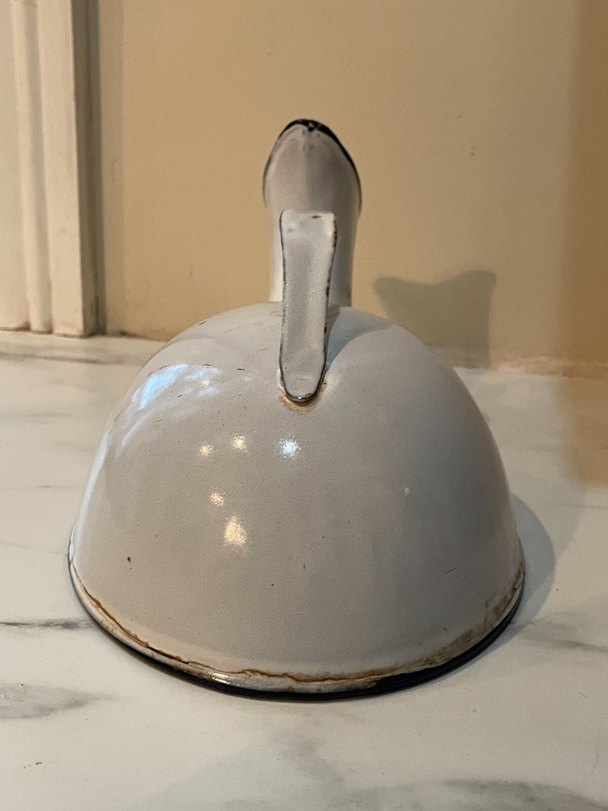 Vintage Rare Antique Female Urinal Enamel Chamber Pot 1930s portable travel
