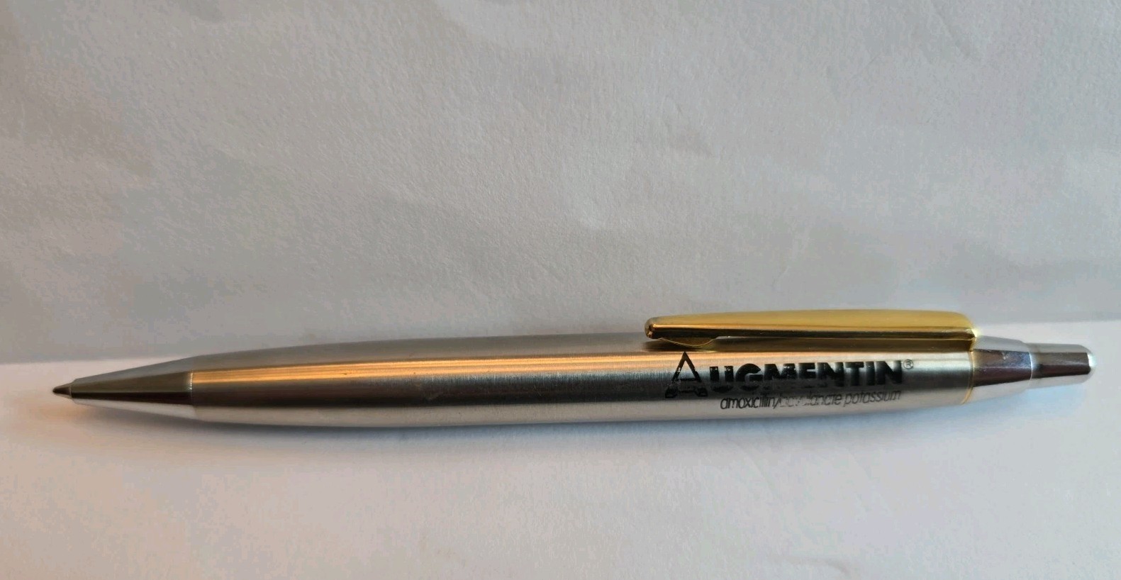 Augmentin Metal Barrel Pen Drug Rep Pharmaceutical Advertising Writes