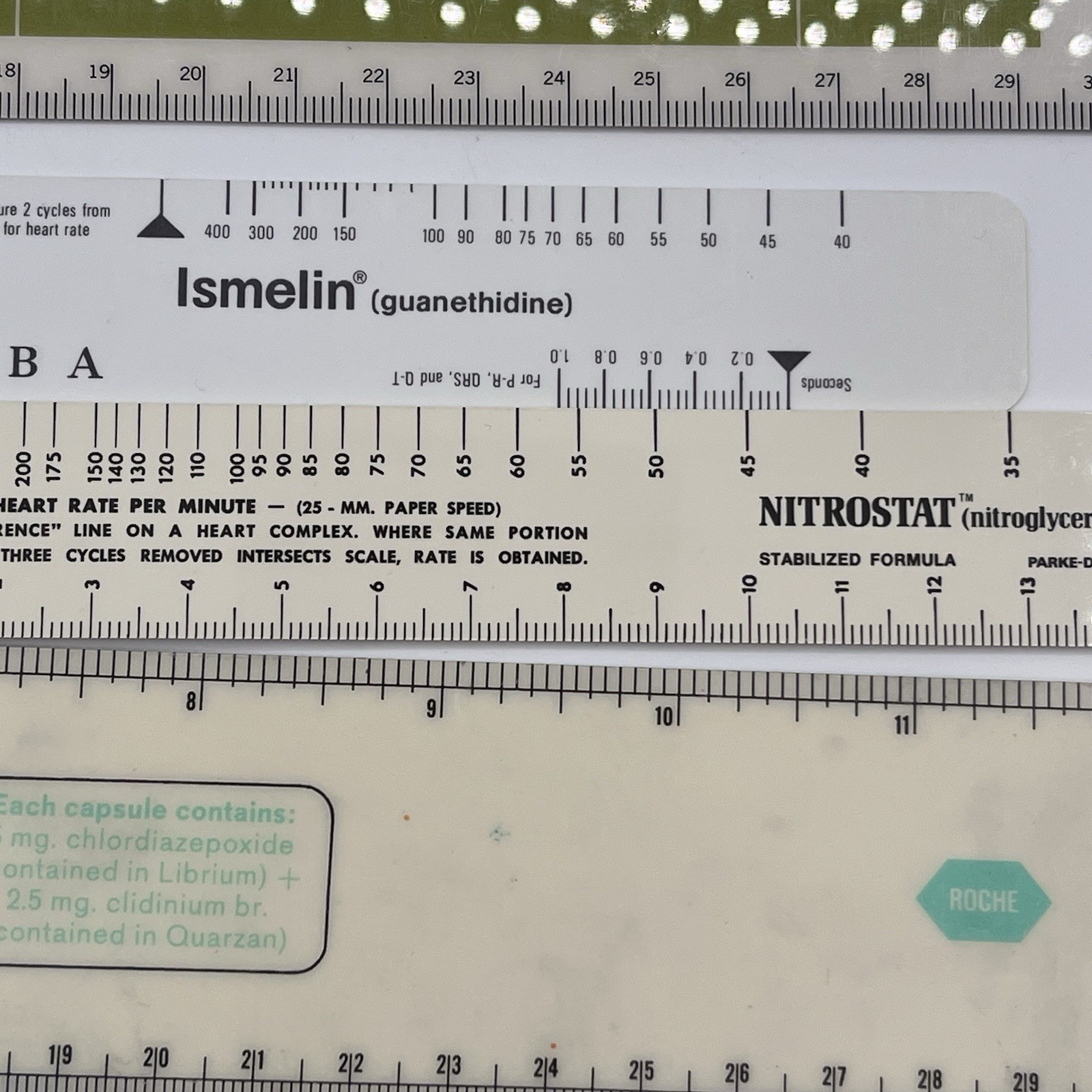 Lot Vintage Pharmaceutical Drug Rep Pharmacy Advertising Rulers Cardiology