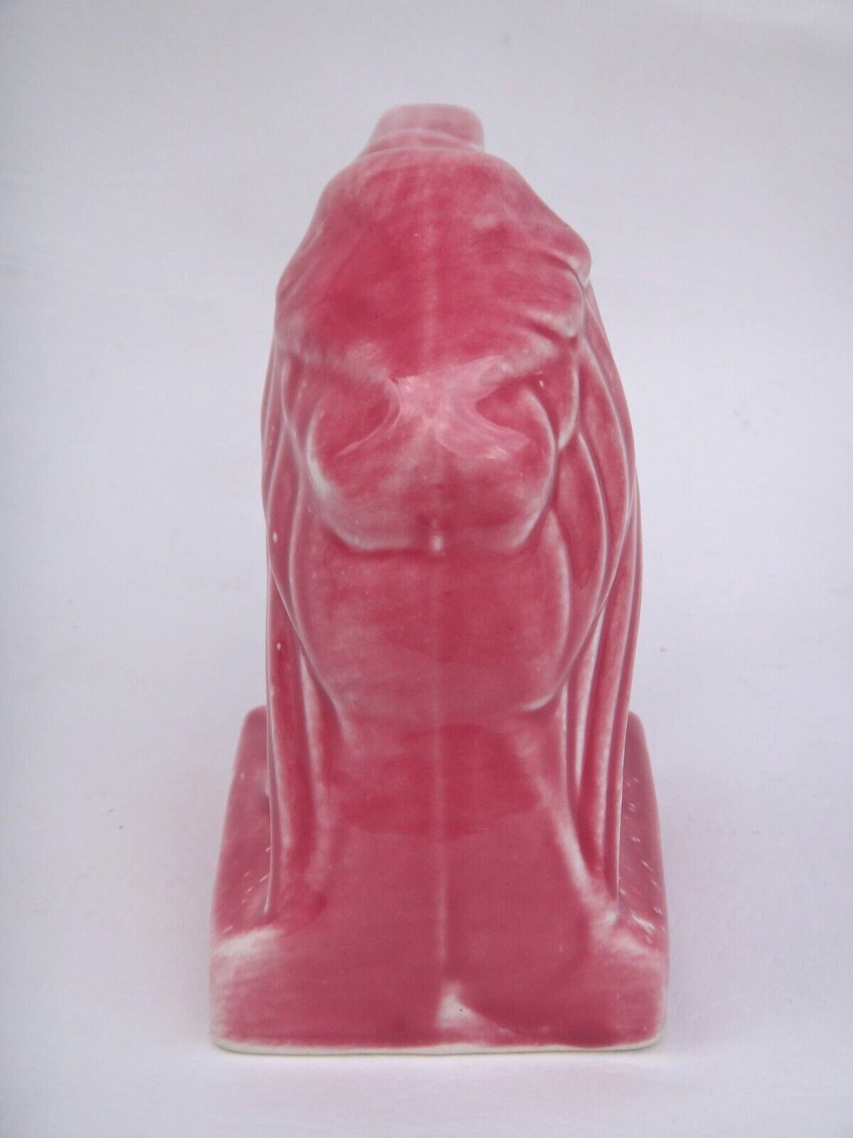 RARE PINK WRISLEY Bath Salt Bald Eagle Ceramic Sculpture 1930’s Bookend Figure