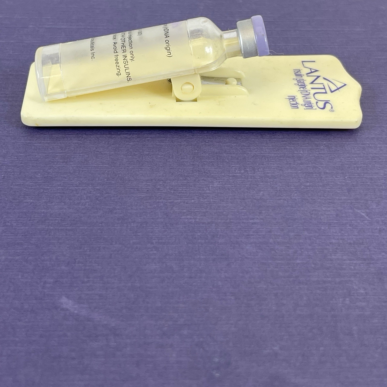 Vintage Drug Rep Pharmaceutical Advertising LANTUS Refrigerator Magnetic Clip