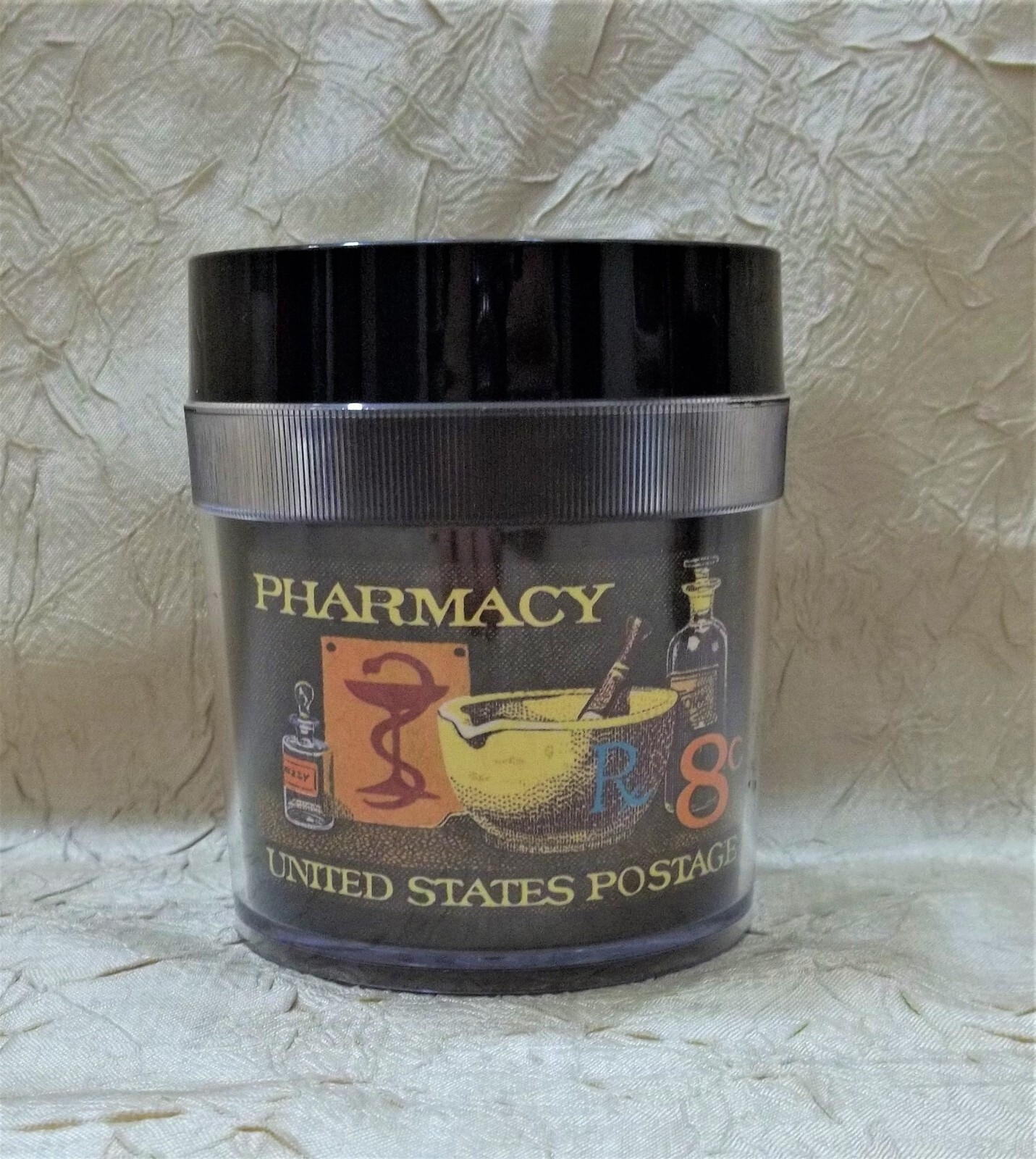 Pharmacy United States Postage Stamp Two Vintage 1972 Plastic Cups