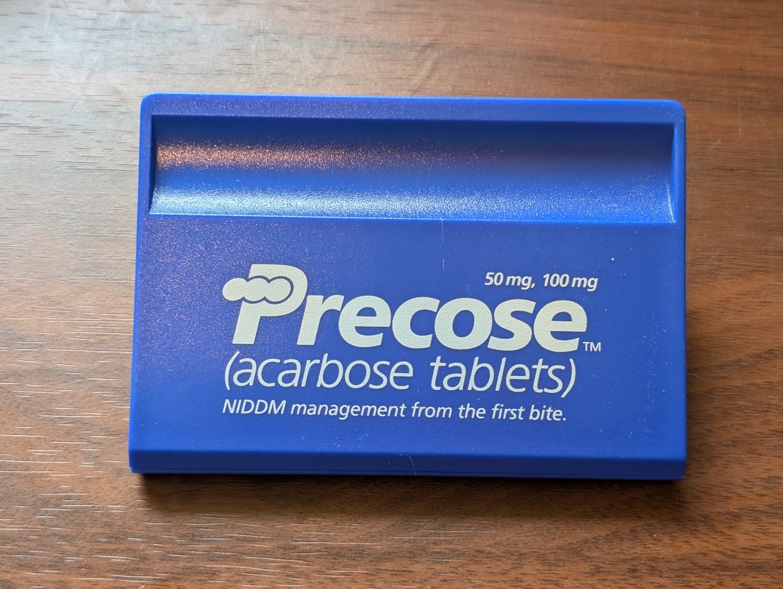 Precose Acarbose Tablets Promotional Magnet Clip Pharma Advertising Blue
