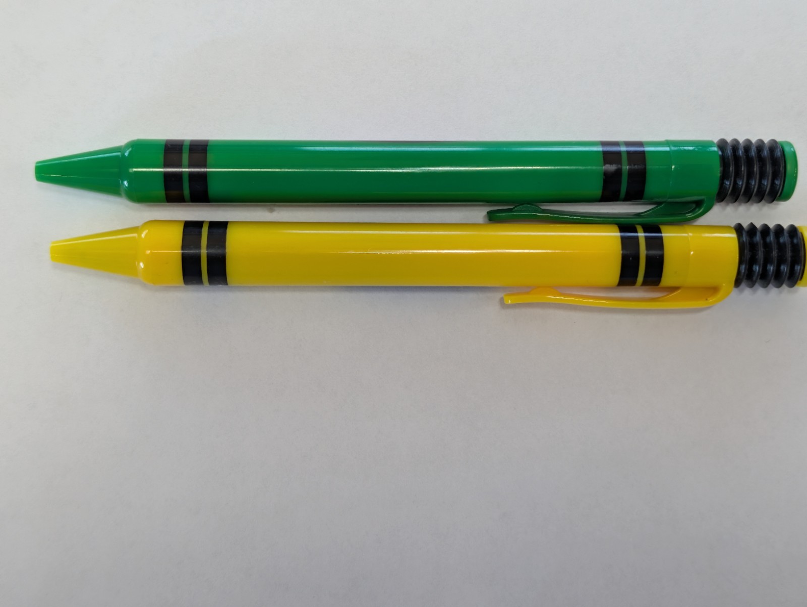 RARE Metadate CD CII Pharmaceutical Drug Rep Pen ADHD Green Yellow Crayon Click