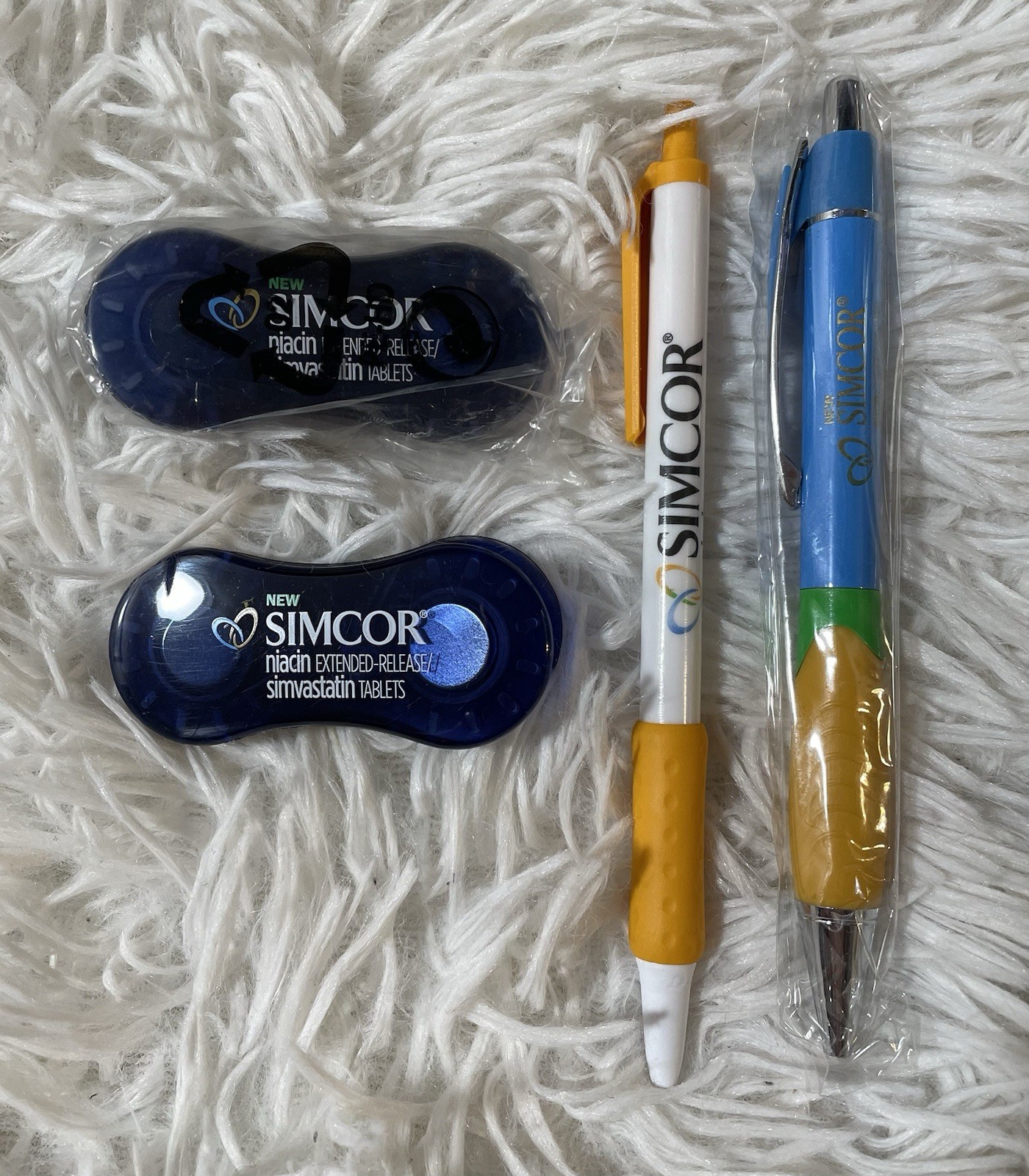 Simcor Niacin Pen Magnet Paper Clip Drug Rep Pharmaceutical Promo Bundle Pharma