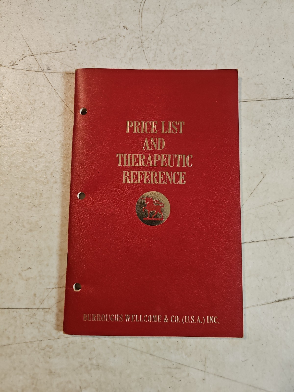 VTG 1968 BURROUGHS WELLCOME & CO. DRUG PRICE LIST & THERAPEUTIC REFERENCE BOOK