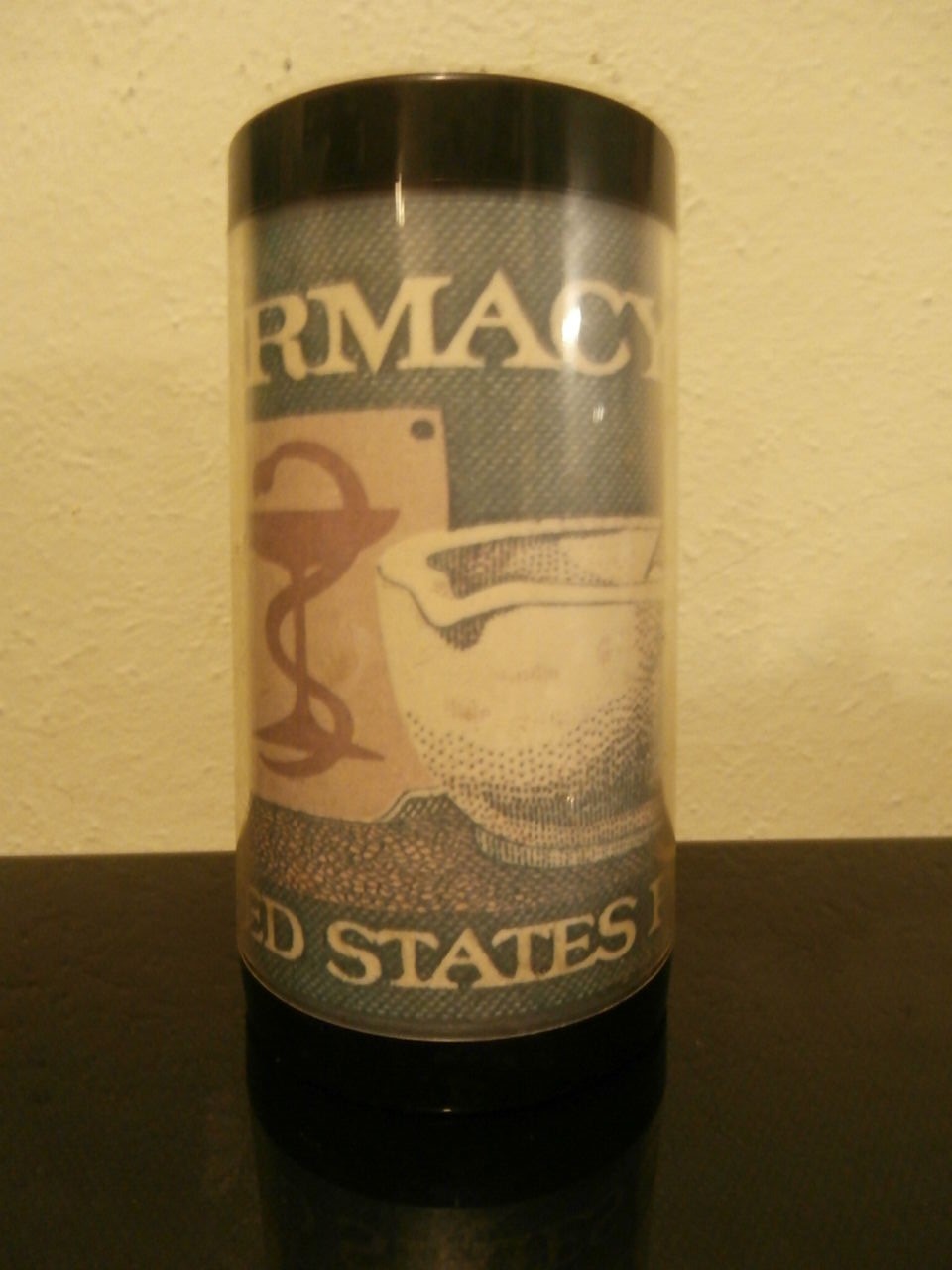 Vintage Thermo Serv United States Postage 8 Cent Pharmacy Stamp Mug