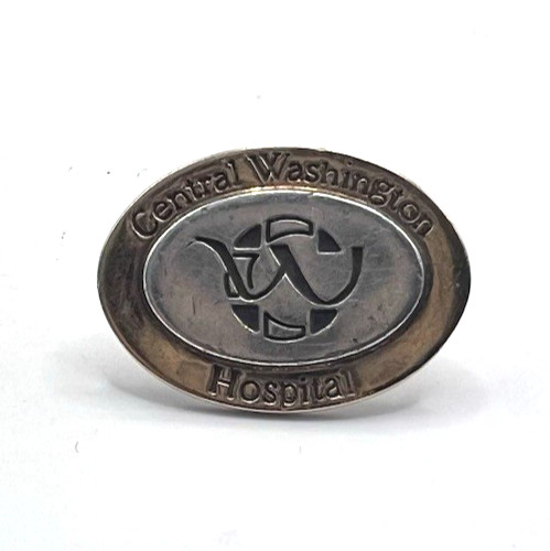 Vintage Tiffany & Co Sterling & 18k Gold Central Washington Hospital Pin (4.51g)