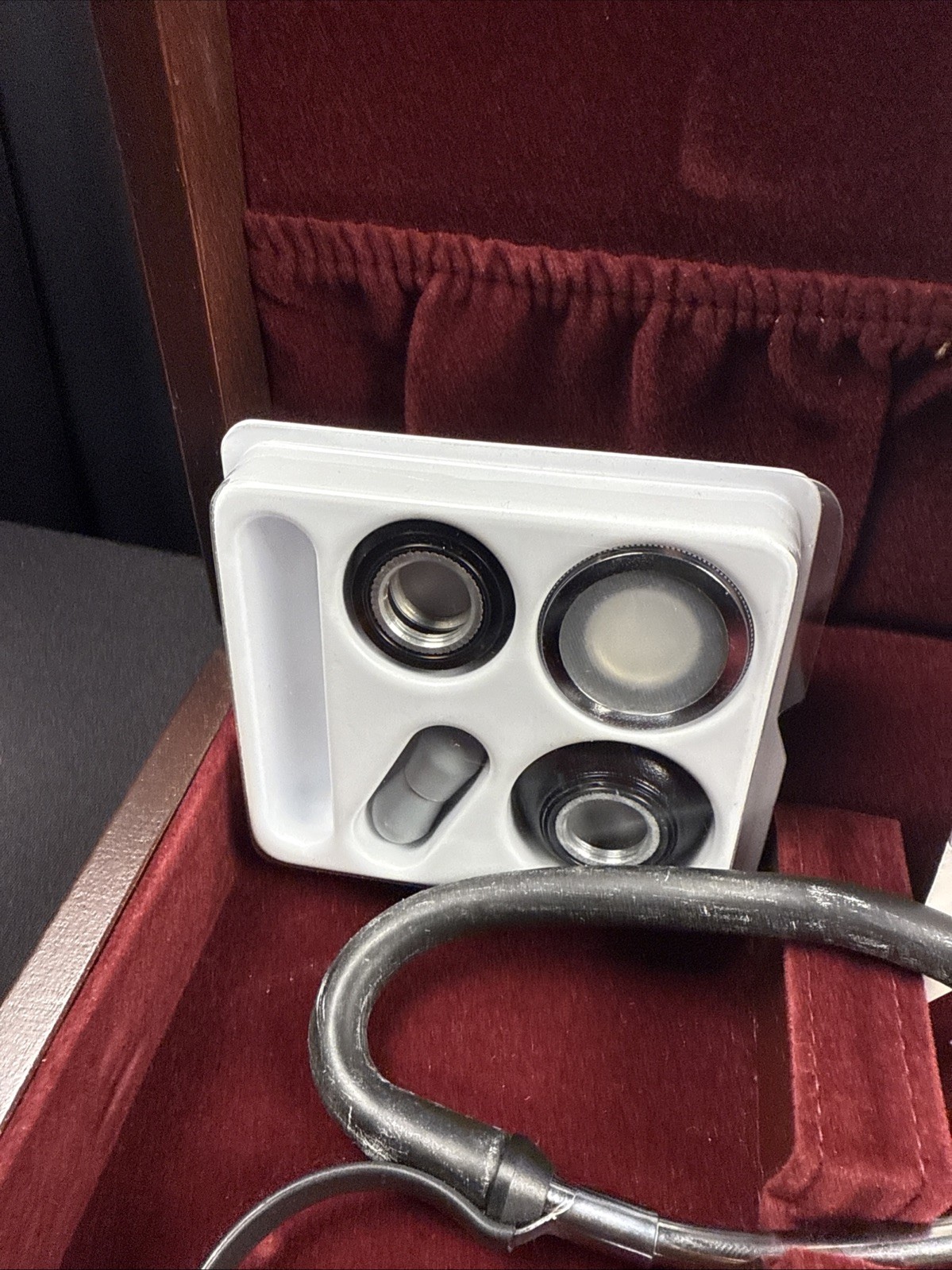 Hewlett Packard Rappaport Sprague stethoscope in presentation case NOS