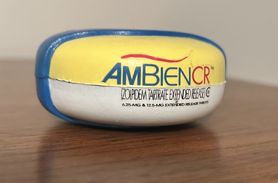 Ambien CR STRESS BALL Pill Shaped Drug Rep Promo Advertising Rare