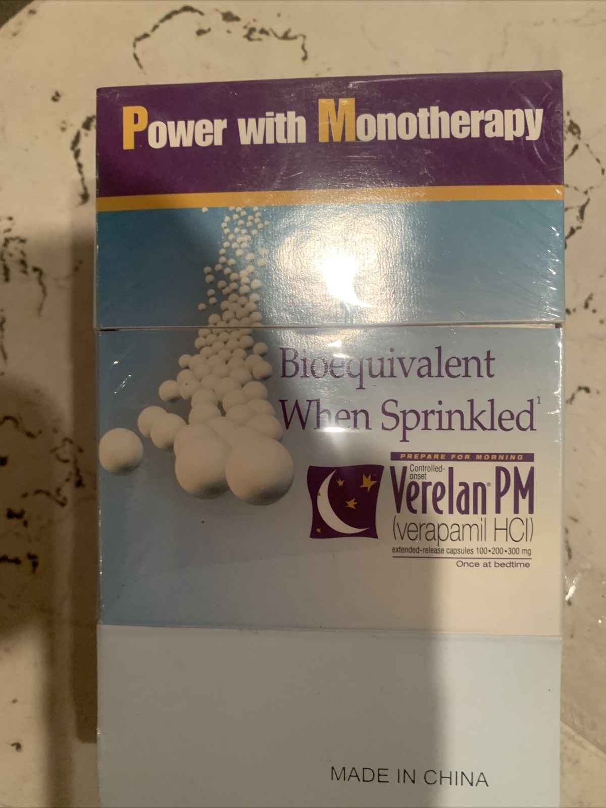Salt And Pepper Shaker Pill Shaped Verelan Vintage Pharmaceutical Sealed Box