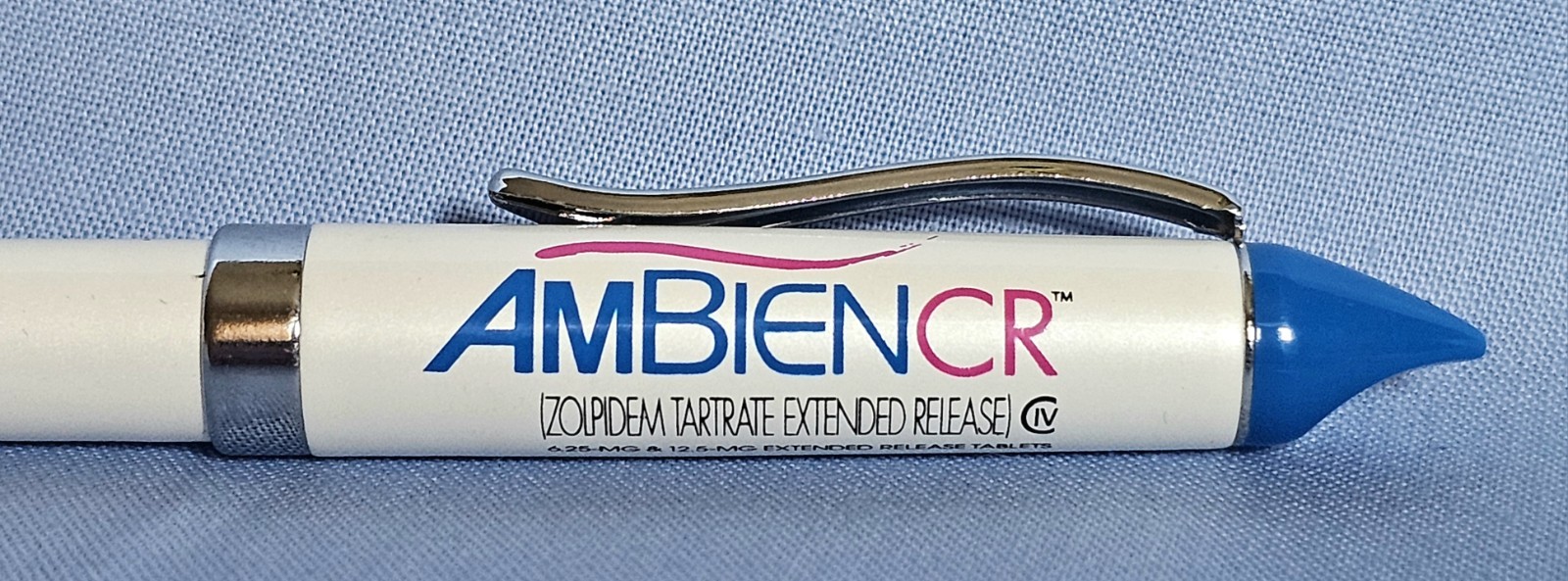 Ambien CR Heavy Metal Drug Rep Collectible NEW Pharma *RARE Medical Ink Pen Swag