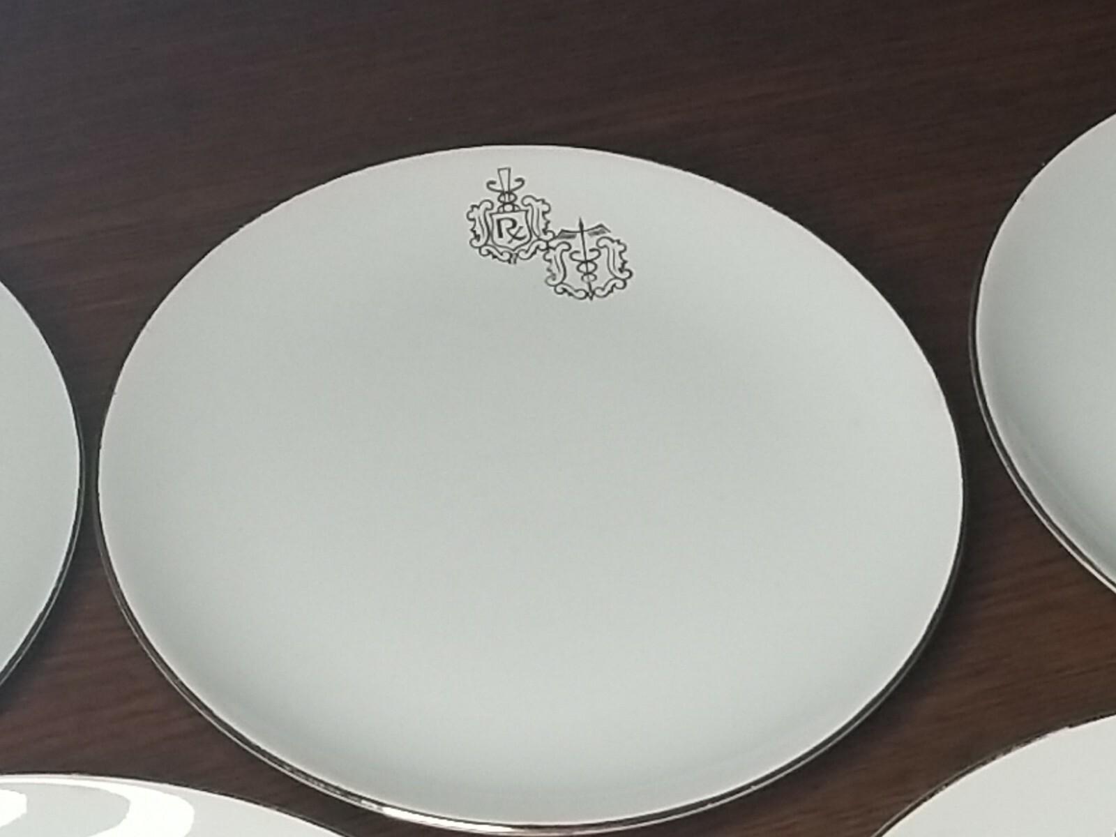5 Crestware Owens Illinois Pharmacist RX Dr Caduceus Medical Plates