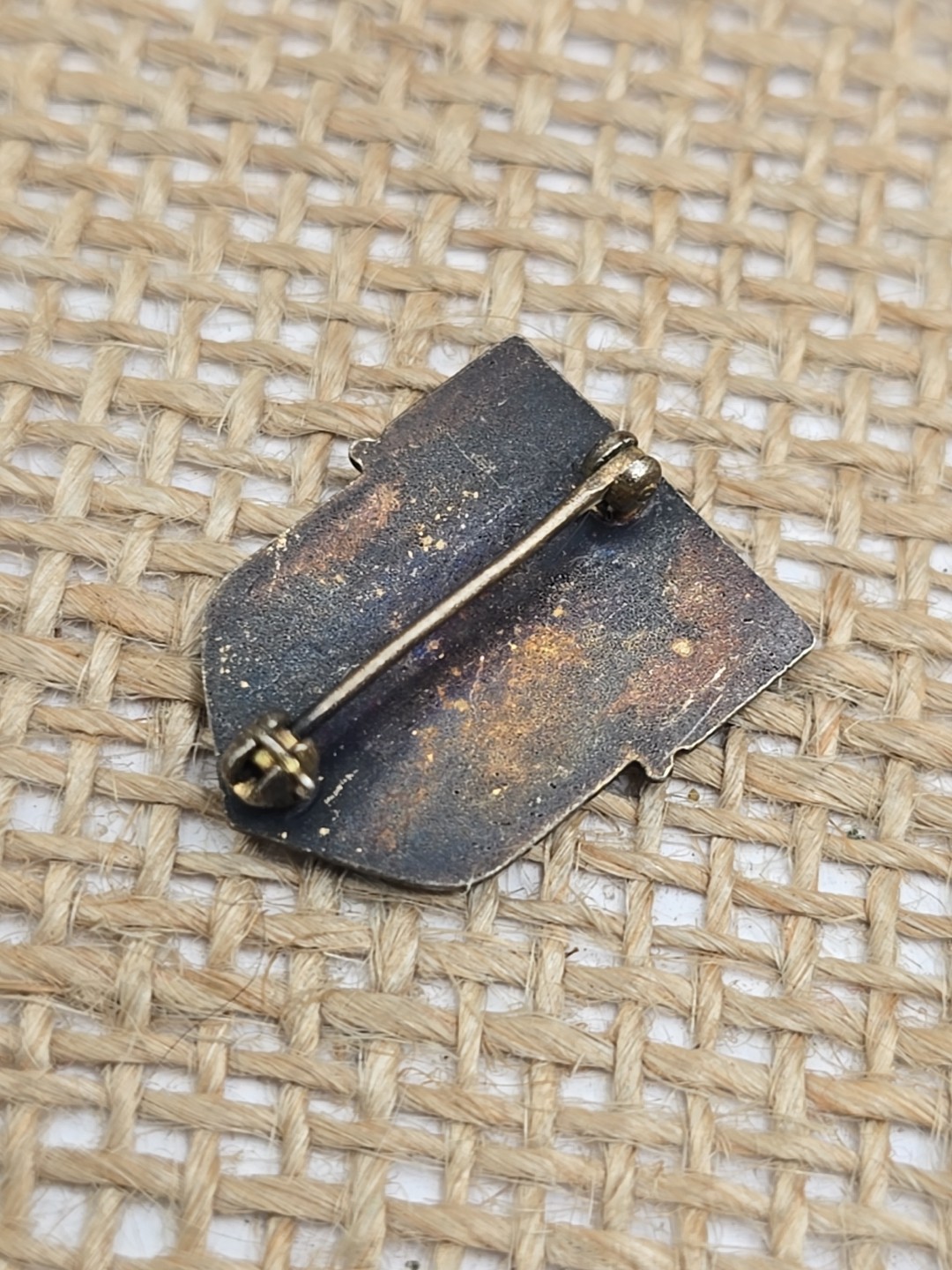 Vintage Sterling Silver Enameled Hospital Volunteer Pin American Hospital Assn