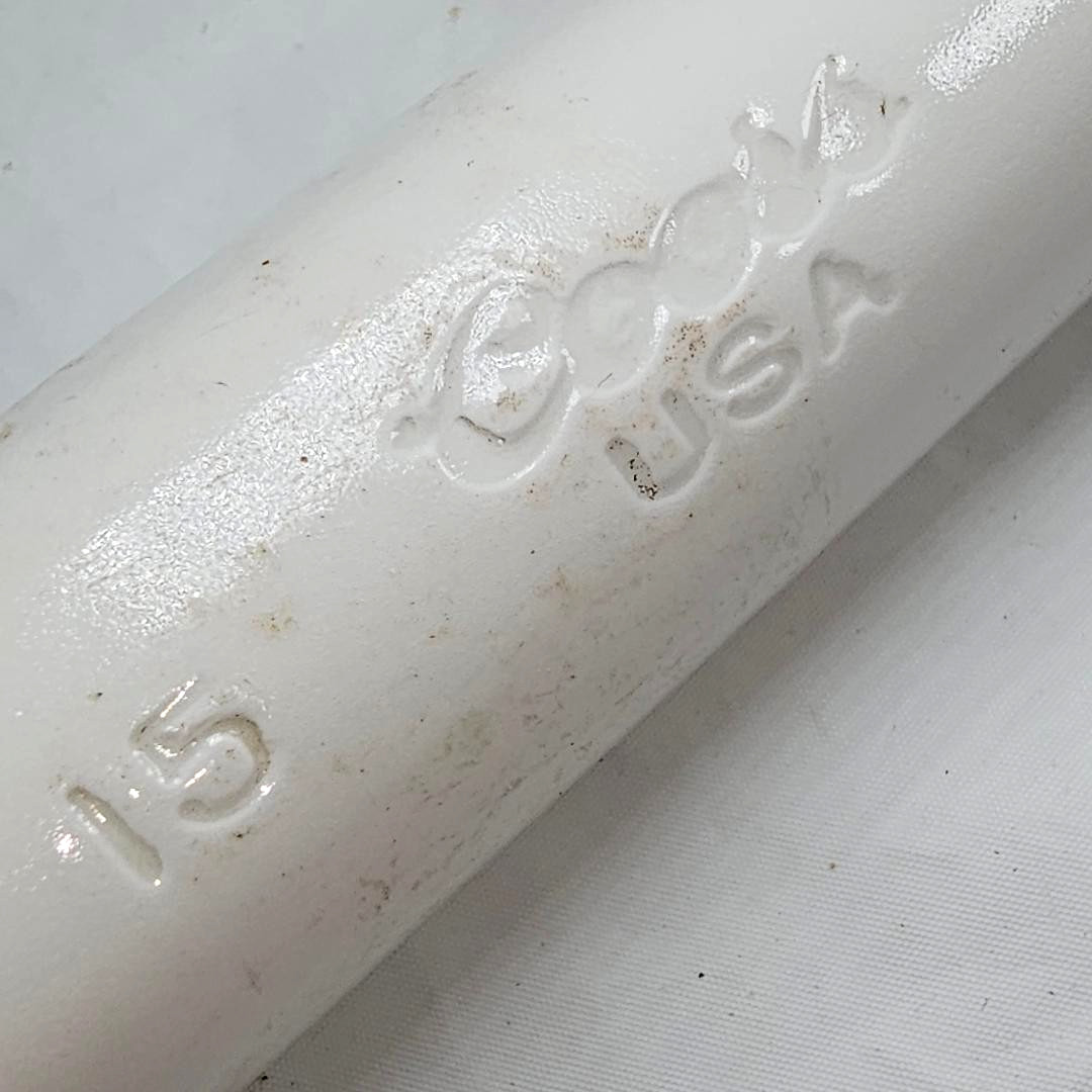 VTG Large Coors USA Heavy White Porcelain #15 Pestle 7 3/4″ long 2 1/4″ diameter