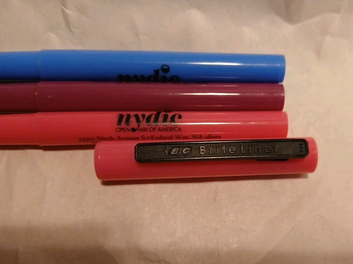 Nydic Open MRI Centers Of America Highlighter Pen Lot Medical Doctors Office
