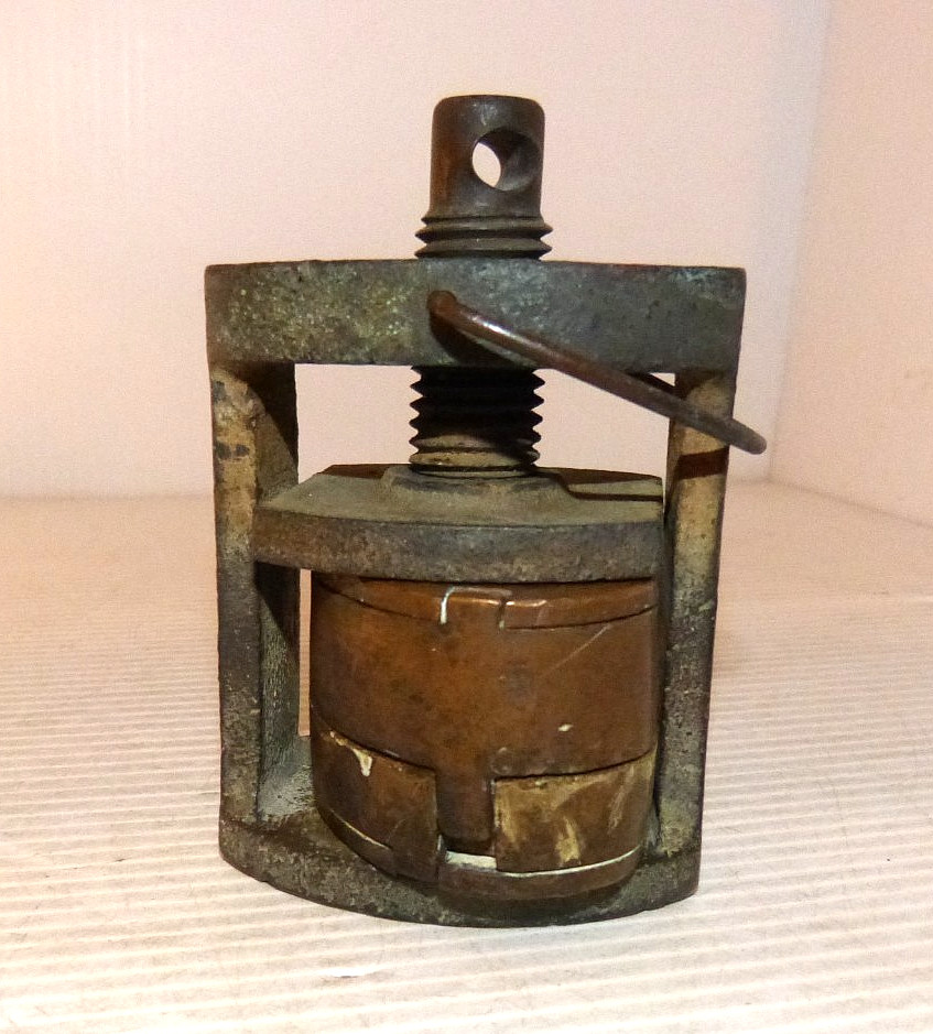 Antique Bronze Dental Denture Flask Mold Press Buffalo Dental Mfg Co New York