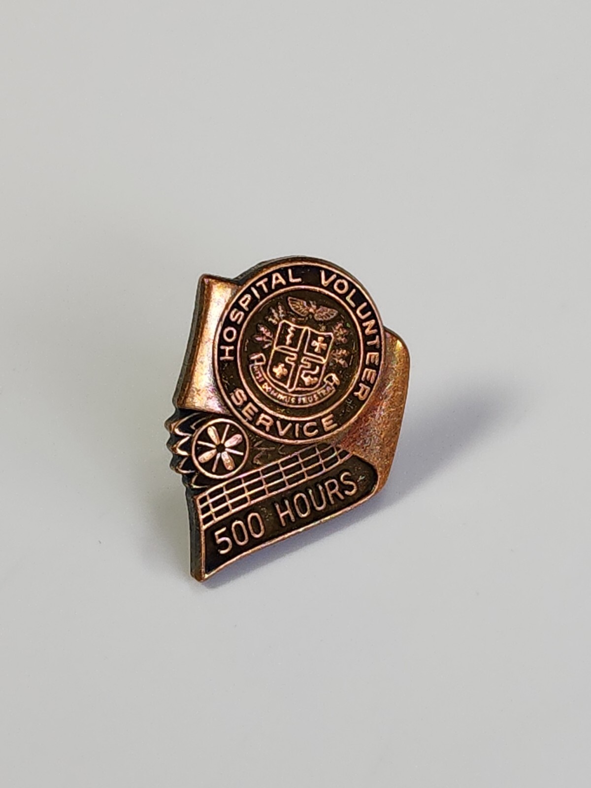 Hospital Volunteer Service 500 Hours Lapel Pin