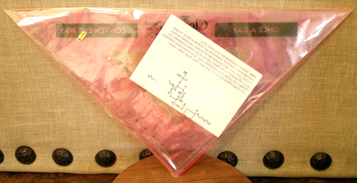 Cleocin Pharmaceuticals Promotion Item, Pink Triangle Ruler