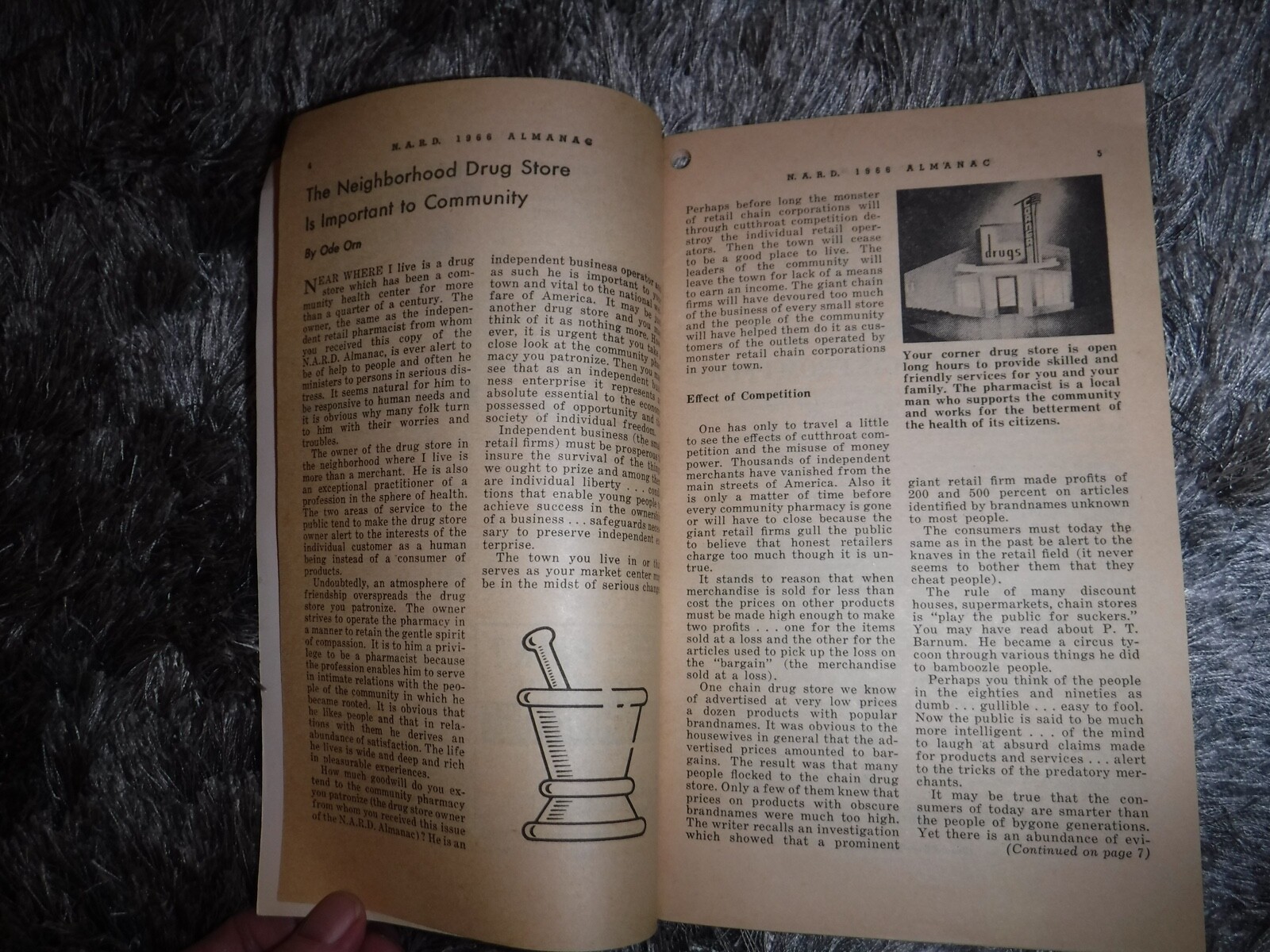 1966 GILBERTSON DRUG INC CHILTON, WI – N A R D ALMANAC BOOK VINTAGE