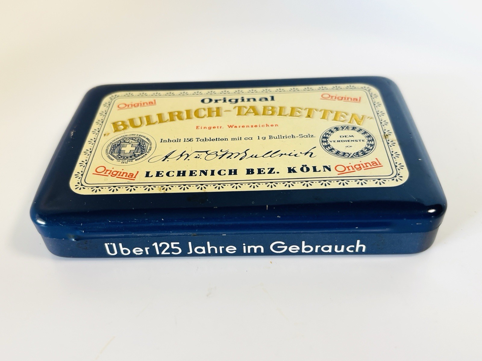 Antique Berlin German Pastilles De Bullrich medical tin box Victorian picture