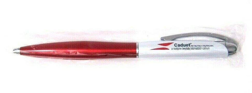 Drug Rep CADUET Collectible Heavy Metal Pen RARE