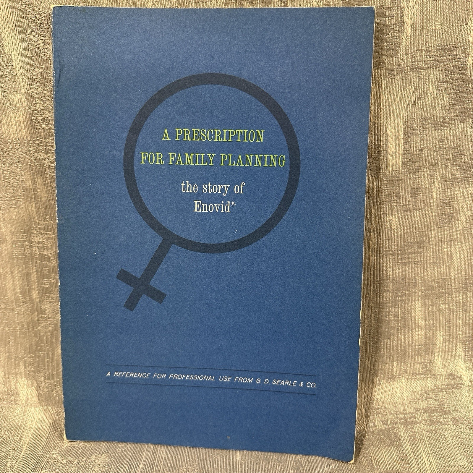 Vtg Searle Book ‘64 The Story of Enovid Birth Control Pharmaceutical Collectible