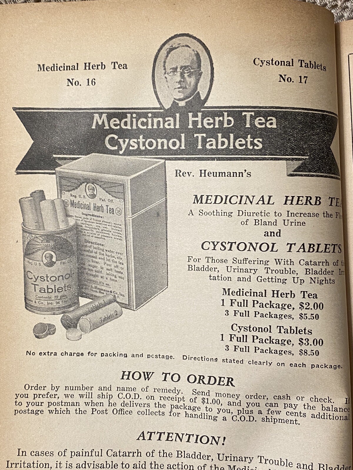Vintage Advertising Heumann Family Health Book Patent Quack Medicine 1936 NYC