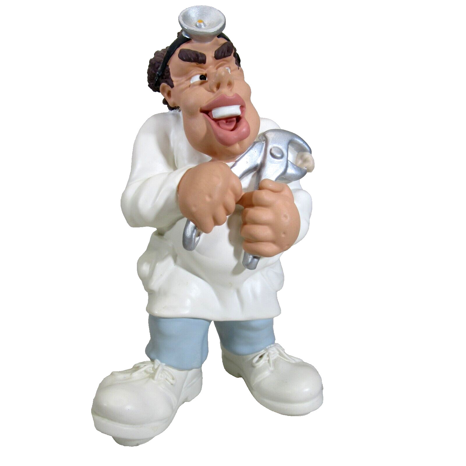 Handmade Italy Dental Sculpture Dentist signed ANTARTIDEE LAVORATO A MANO figure