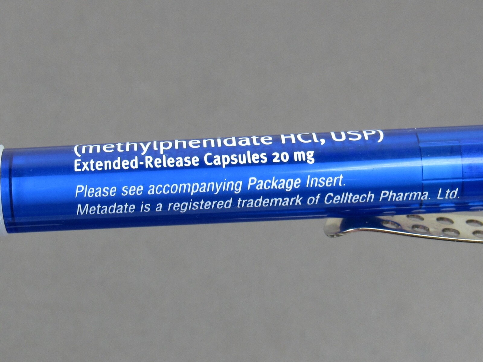 Metadate CII PENS 1 Heavy Metal Twist Drug Rep Pharmaceutical Advertising RARE
